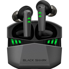 Black Shark Bluetooth Headphones with 35 ms Extremely Low Latency, Wireless Headphones with Premium Sound, Bluetooth 5.2, 10 mm Driver, 4 Hyperclear Mics, IPX5 Waterproof, 20 Hours Playback Time