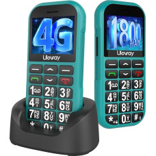 CHAKEYAKE 4G Senior Mobile Phone without Contract with Large Buttons, 1800 mAh Long Standby Retirees Seniors Mobile Phone Large Button Mobile Phone with USB-C, SOS Function, Torch, Charging Station,