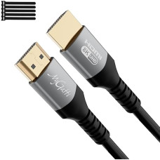 Mygatti 7.5 Metre 8K HDMI 2.1 Cable, Ultra HD 48Gbps High Speed, 4K @ 120Hz/8K @ 60Hz, eARC, HDCP 2.2 & 2.3, UHD HDR 10+, Compatible with PS5/4/3.8K Gaming, TV, Blu-ray Player, Projector