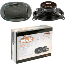 LANZAR 2 MX462 MX 462 Oval Speakers 4 x 6 10 x 15 cm 100 x 150 mm 2-Way Coaxial 120 Watt RMS 240 Watt Max for Car Preparation Per Pair