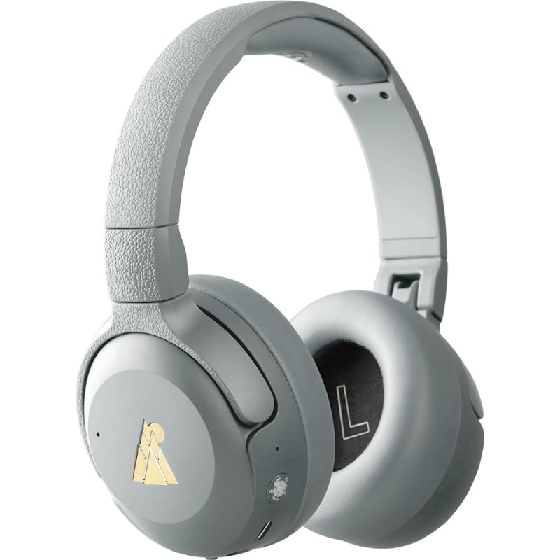 POGS Wireless Bluetooth Over-Ear Noise Cancelling Headphones | The Turtle | Foldable Robust Headphones | Volume Limit 85 dB | Microphone | Wireless Music Sharing Function (rGrey)