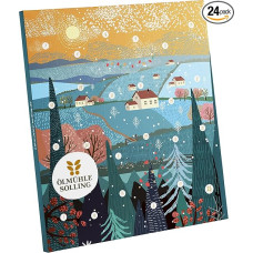 Advent Calendar Winter Landscape with 24 Organic Cooking Oils and Vinegars. Ölmühle Solling