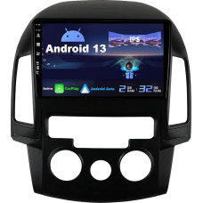 SXAUTO Android 12 IPS Car Radio for Hyundai I30 (2006-2011) - Built-in CarPlay / Android Car - Reversing Camera Free - 2G + 32G - Steering Wheel Control DAB Fast Boot WiFi Split Screen - 2 DIN 9 Inch