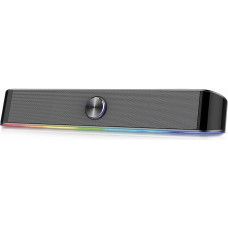 Ewent EW3525 Sound Bar for Gaming - RGB Lighting - Wired Speaker - with USB Port and Bluetooth Connection, Stereo Speaker