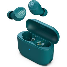 JLab Go Air Pop True Wireless In-Ear Headphones, Bluetooth Headphones, In-Ear Buds, Earphones and USB Charging Box with Dual Connect, Earbuds with EQ3 Sound and Microphone, Teal