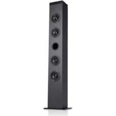 NK TWS Vertical Sound Tower (Simultaneous Sound), Bluetooth 5.0, RMS, Remote Control, Optical Input, RCA, Coaxial, AUX, USB, FM (iOS & Android Compatible), Black (Pack of 1)