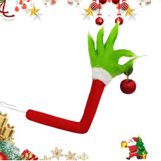 Christmas Grinch Body Ornament, Christmas Elf Body Tree Decorations, Plush Legs for Christmas Tree Ornament Christmas Wreath Grinchs Arm Christmas Decorations for Christmas Trees