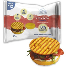 Nuvola Zero - Pane Zero Cloudbread Rolls Without Carbohydrates, Sugar Free, Lactose Free, Rich in Fibre and Proteins, Gluten Free, Pack of 12, Made in Italy