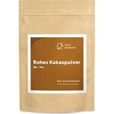 Terra Elements Organic Criollo Cocoa Powder Raw, 250 g, Untreated, 100% Pure, Vegan, Raw Food