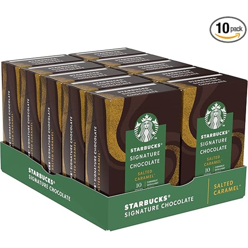 STARBUCKS SIGNATURE CHOCOLATE Salted Caramel, 10er Pack (à10x22g)