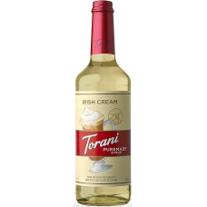 Torani Puremade Syrup Irish Cream Flavour Glass Bottle Natural Flavours 750ml