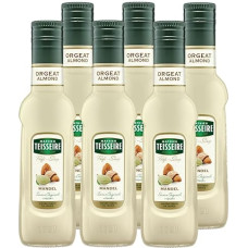 Mathieu Teisseire Drinks Syrup 250 ml - For Cocktails, Coffee, Sorbets, Ice Smoothies and Much More Sugar Free (Pack of 6, Almond)