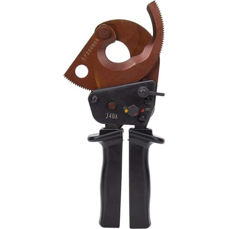 Ratchet Cable Cutter, J40A 300 mm² Ratchet Industrial Grade Cable Shears Hardware Hand Operated Cutting Tool