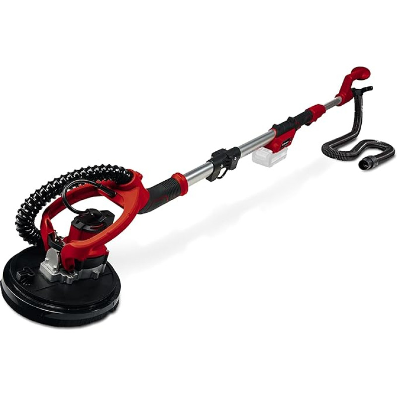 Einhell Cordless Drywall Sander TE-DW 18/225 Li-Solo Power X-Change (Li-Ion, 18 V, Diameter 225 mm, Max. 1.65 mm length, includes extension hose, dust collection bag, sandpaper, without battery and charger)