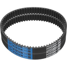 QUARKZMAN Pack of 2 HTD-5M Rubber Toothed Belt 70 Teeth 350mm Pitch Length x 15mm Width x 3.6mm Height Closed Loop Groove Belt