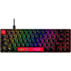 HyperX Alloy Origins 65 Mechanical Gaming Keyboard, QWERTY American Layout, 65% Form Factor, HyperX Red Switch, PBT Double-Shot Keycaps, RGB Lighting, Removable USB-C Cable, Black