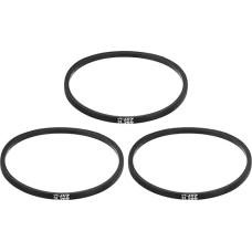 3 Stück 3L205 Classic gewickelter Gummi-Keilriemen, 521 mm Außenumfang, 3L-Profil-Keilriemen, 0,95 cm Breite 2,2 cm Höhe