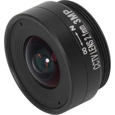 2,1 mm 3MP CS montavimo objektyvas, plataus kampo CCTV kameros objektyvas, skirtas namų stebėjimo kameroms (juodas)
