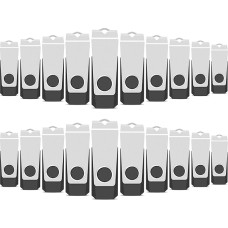TEWENE 20 pakuočių 4 GB USB 2.0 atmintinės USB atmintinė su dirželiais ir lipdukais