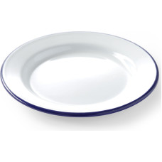 Hendi Enamel shallow plate white 240mm dia 621233