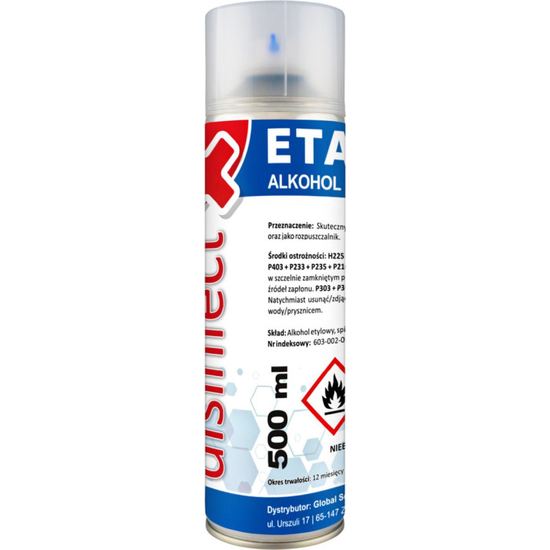 Gsg24 ETANOLAS - Denatūruotas etilo alkoholis DISINFECT 99 % purškalas 500ml
