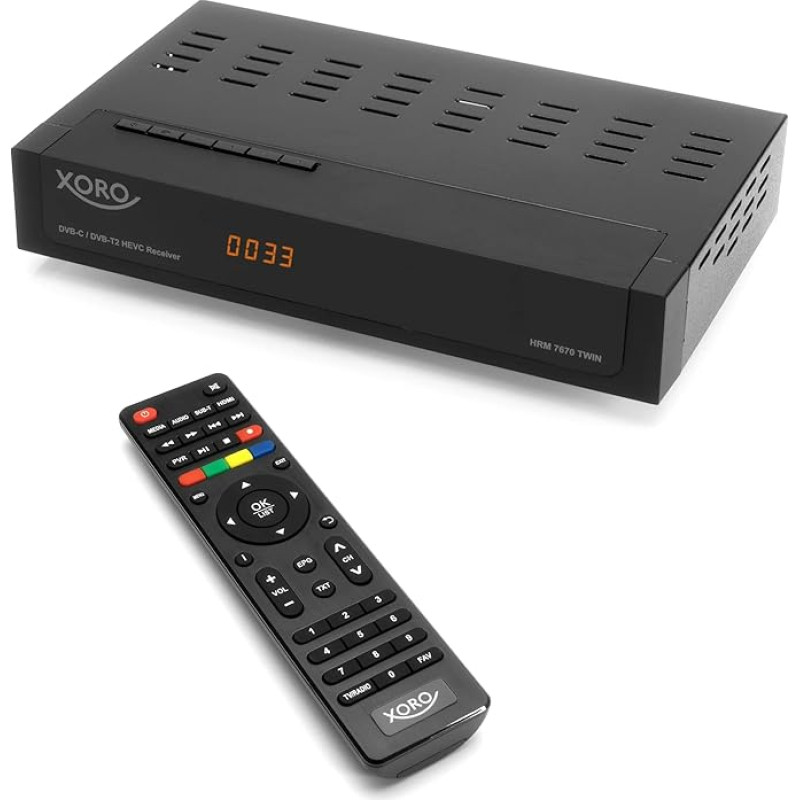 XORO HRM 7670 Twin DVB-C/DVB-T2 HD Receiver