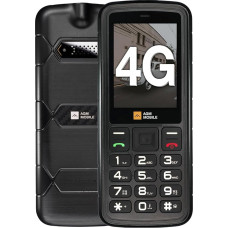 AGM M9 mobilusis telefonas be sutarties, 2,4 colio spalvotas ekranas, tvirtas, 1000 mAh baterija, (IP68), atsparus smūgiams, statybvietės mygtukai, žibintuvėlis, dvi SIM kortelės, mygtukinis mobilusis telefonas - juodas