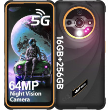 Ulefone Armor X31 Pro 5G Outdoor Mobile Phone 2025 16GB+256GB/2TB SD, Dimensity 64MP + 25MP Night Vision 6.56 Inch 120Hz Android 14 6050mAh Construction Site Mobile Phone Dual SIM GPS Fingerprint NFC
