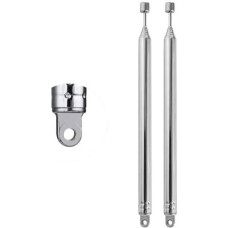 8 sekcijų teleskopinė 74 cm AM FM antena Nešiojamų radijo antenų keitimas (2 pakuotės), suderinama su vidaus nešiojamu radijo imtuvu Namų stereo imtuvas AV garso ir vaizdo įrašų namų kino imtuvas TV imtuvas