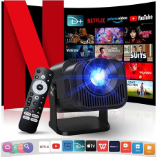 [Netflix oficialus / stereofoninis garsiakalbis] 4K projektorius su 