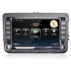 Android 13 Car Radio for Golf 5/6, VW T5, Polo 6R, 8GB+256GB CarPlay, Android Car, Navi, Bluetooth, WiFi, USB, FM, SD, RCA, Supports Optional DAB, OBD, TPMS