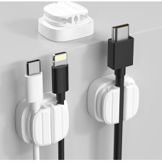 Ordentlicher Schreibtisch, effiziente Arbeit, Zubehör für die Organisation des Schreibtischs AUSDINAUTO Kabelclip