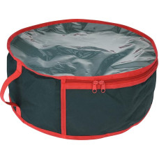 MIJOMA Storage Box, Organiser Box, Christmas Organiser for Christmas Tree Baubles, Christmas Decorations (Ø40 x 15 cm - for Wreaths)