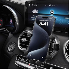 Mobile Phone Holder Car for Round Ventilation Scratch Protection Car Mobile Phone Holder for Mercedes-Benz A/B/C/E/S Smart 451 453 Mini-Cooper Fiat 500 Ibiza (Mercede Benz A/B/C/E/S-Class/W205)