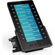 Snom D8C Extension Module for D8xx Landline Phones - 6.8 TFT Colour Display with 60 Programmable Buttons - USB Plug and Play for Cordless Phone Management in the Office