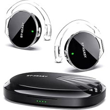 On-Ear Headphones with Microphone Open Ear Headphones 52hrs Bluetooth 5.4 Wireless Over Ear Headphones Sport Headphones Clip On Headphones Connect 2 Devices Simultaneously Wireless Headphones