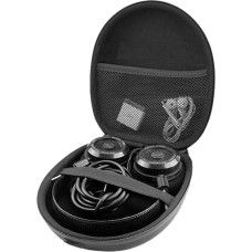 Universal-Kopfhörer-Hülle, tragbare schützende Aufbewahrungsbox, Tragetasche für Sony Bose Sennheiser (schwarz)