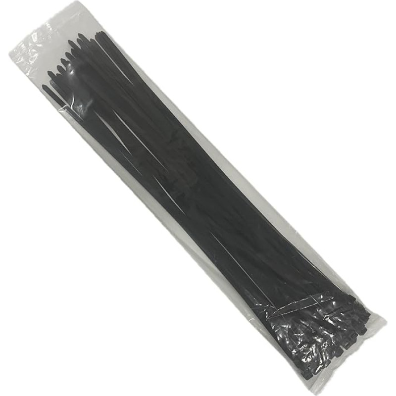 EzySup Cable Ties Long 550 mm x 7.6 mm Tensile Strength 55 kg Pack of 100 Black