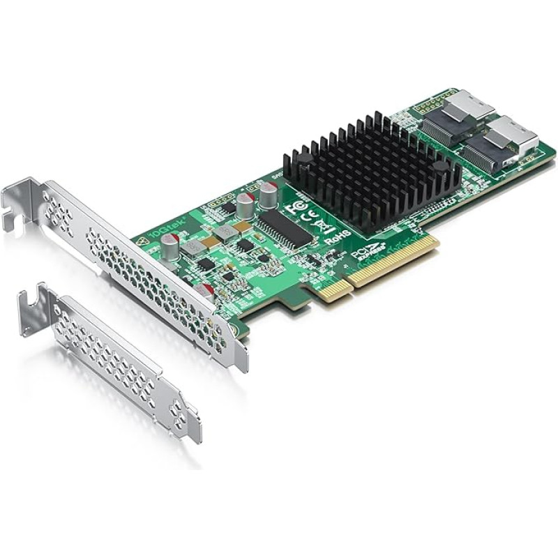 Vidinė PCI Express SAS/SATA HBA RAID valdiklio kortelė LSI 9211-8I lustas 8 prievadų 6 Gb/s