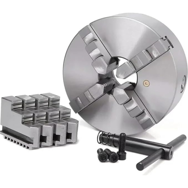 1 STÜCKE K11-80 3 Backen Manuelles Drehfutter Mit Drehmaschinenzubehör Drehfutter Selbstzentrierendes Metall K12-80 4-Backen(K12-80)