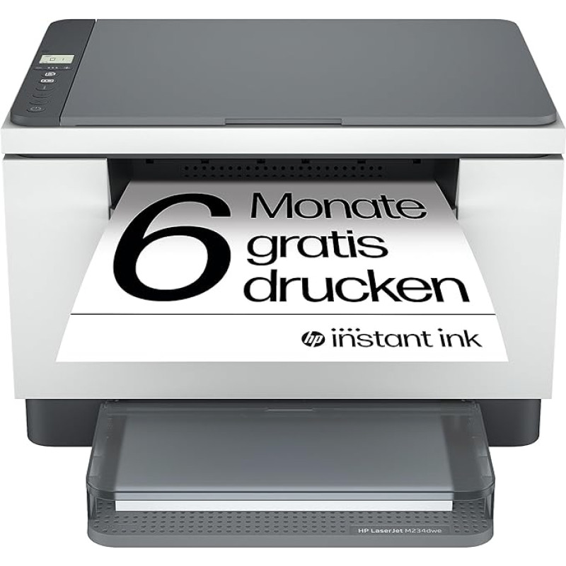 HP LaserJet MFP M234dwe Multifunction Laser Printer (HP+, Printer, Scanner, Copier, WiFi, LAN, Duplex, Airprint, with 6 Trial Months Instant Ink Included)