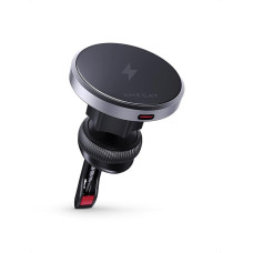 AMEGAT 15W Mobile Phone Holder Car Wireless Charger Compatible with MagSafe, 15W Ultra-Fast Car Charger Qi2, Air Vent Car Mount with Wireless Charger for iPhone 16/15/14/13/12 Series