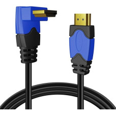 TNP 4K HDMI Cable Right Angle 90 Degree (3m) - High Speed HDMI Cable Support 4K 60Hz 2K 2160p 1440p 1080p 3D ARC/eARC Ethernet