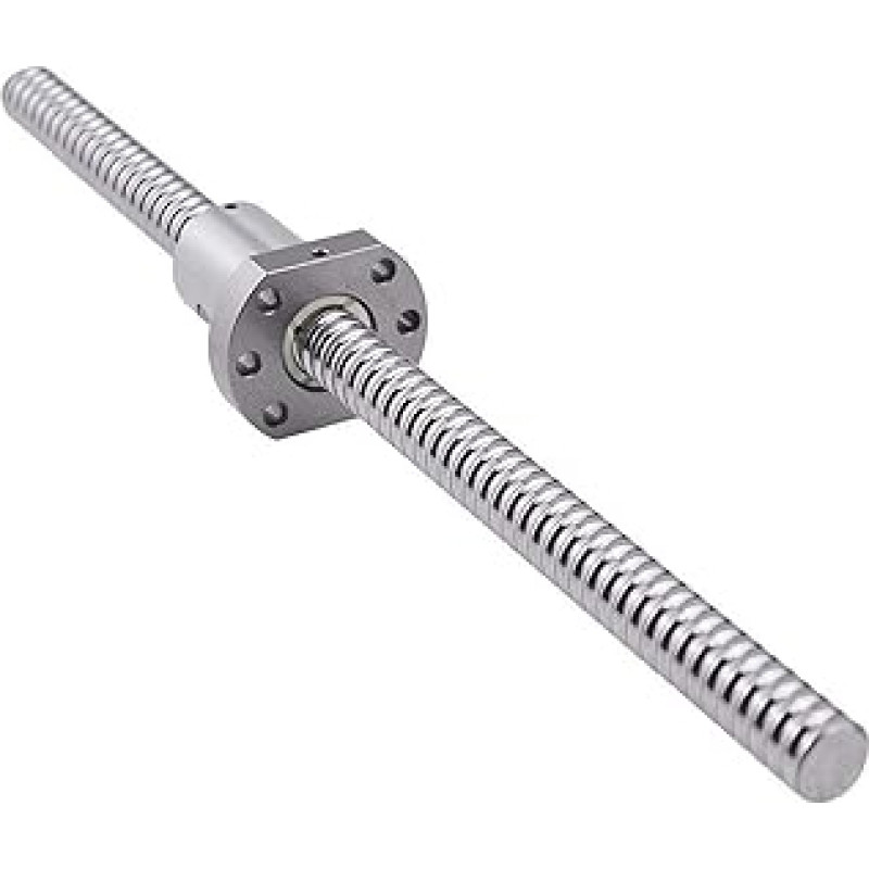 SFU1204 300 mm Ball Screw, Diameter 12 mm, 4 mm Thread Pitching, Backlash-Free Ball Thread C7 with Ball Screw Nut (Ends Without Manufacturing) for CNC
