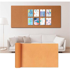Kork-Pinnwandrolle für Büro, Schlafzimmer, Schule, Wanddekoration, Heimwerkerbedarf, Selbstklebende Halterung, Rahmenlos, 1,22 x 7,38 m, 8 mm dick