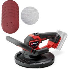 Einhell Professional Cordless Drywall Sander TP-DWS 18/225 Li BL Solo Power X-Change (18 V, Brushless, Includes 6 x Diameter 225 mm Sandpaper and 1 x Grid Line, without Battery and Charger)