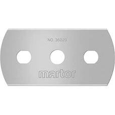 MARTOR 250 x Industrial Blade, Replacement Blades, Cutter Knife, Safety Knife, 22 mm, Sharp, in Dispenser, 4-Way Usable, No. 36020