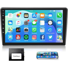 Podofo Android Car Radio GPS for Peugeot 407 2004-2011, 9 Inch Touchscreen WiFi Bluetooth FM RDS Radio Mirror Link USB Car Navigation Video Stereo Player for Peugeot 308 + Reversing Camera