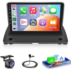 8 Core 6G + 128G Car Radio Android 13 for Volvo XC90 2004-2013, 9 Inch 1280 x 720P HD IPS Touchscreen Car Radio with DSP Carplay Android Car GPS Wi-Fi Bluetooth FM RDS Radio Reversing Camera