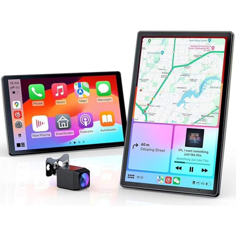 8 colių nešiojamas automobilinis radijas 